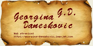 Georgina Danesković vizit kartica